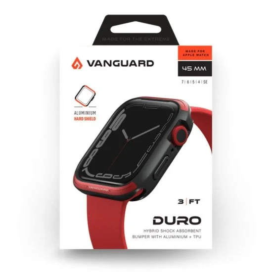 Viva Madrid Vanguard Duro Bumper Case for Apple Watch 45mm - red